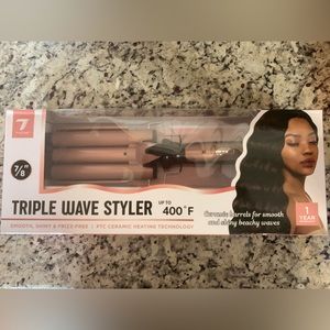 Wave styling iron/curling iron